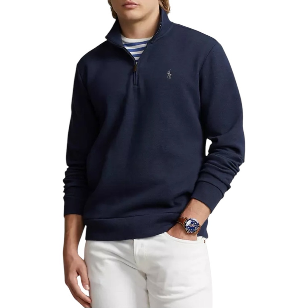 Navy Blue Ralph Lauren Zip Up Sweater (S)